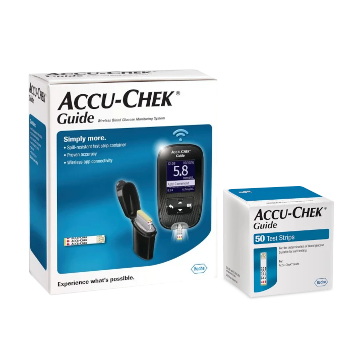 Accu-Chek Guide Kit con FastClix + 50 strisce image number 0